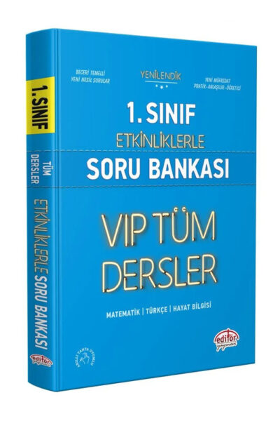Editör Yayınları 1. Sınıf VIP Tüm Dersler Etkinliklerle Soru Bankası