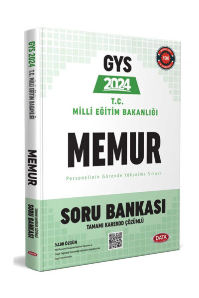 Data Yayınları 2024 Milli Eğitim Bakanlığı Memur GYS Soru Bankası