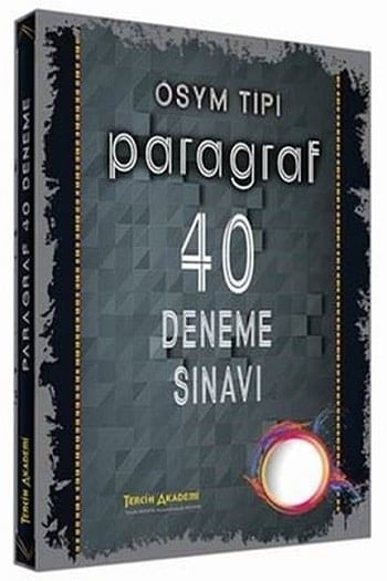 Tercih Akademi Yayınları ÖSYM Tipi Paragraf 40 Deneme Sınavı