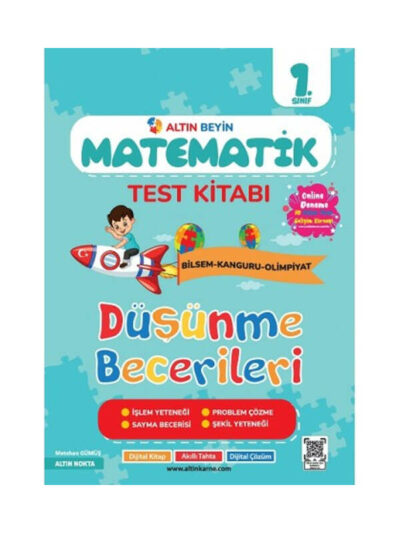 Altın Nokta Yayınları 1. Sınıf Altın Beyin Matematik Test Kitabı