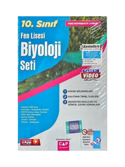 Çap Yayınları 10. Sınıf Fen Lisesi Biyoloji Seti