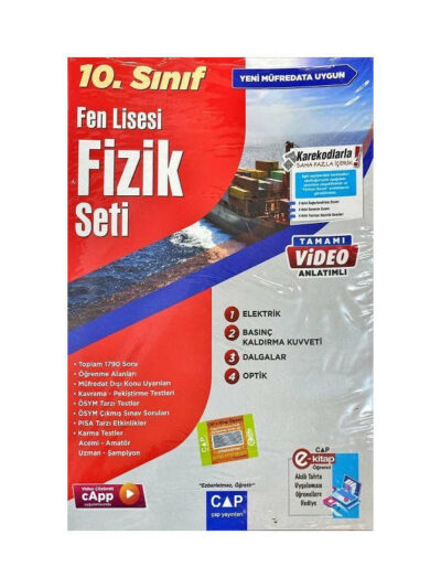 Çap Yayınları 10. Sınıf Fen Lisesi Fizik Seti
