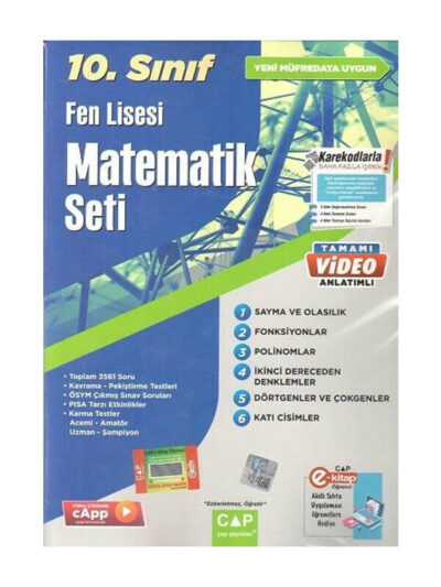 Çap Yayınları 10. Sınıf Fen Lisesi Matematik Seti
