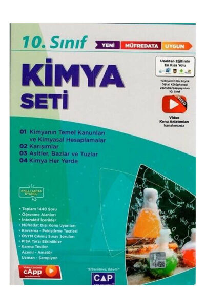 Çap Yayınları 10. Sınıf Kimya Anadolu Seti