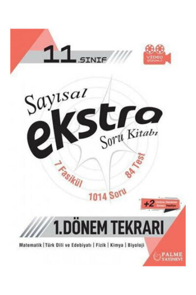 Palme Yayınları 11. Sınıf Sayısal 1. Dönem Tekrarı Ekstra Soru Bankası