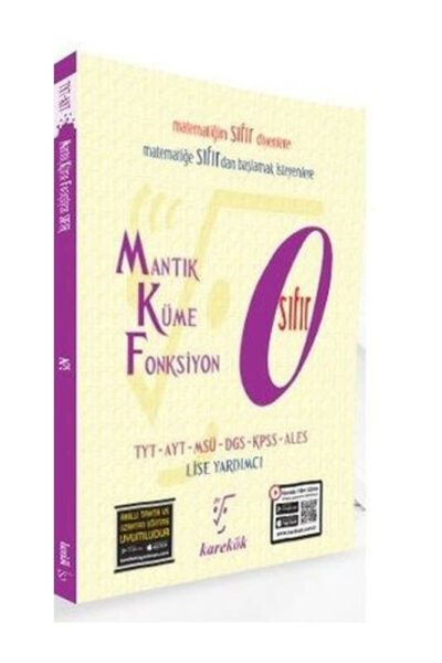 Karekök Yayınları 2022 TYT DGS KPSS ALES Matematik Sıfır Mantık Kümeler Fonksiyonlar Konu Anlatımı