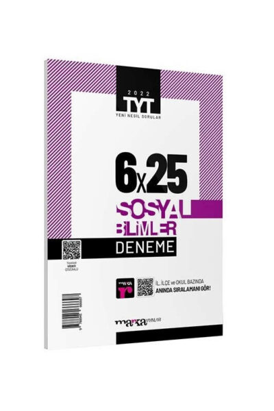 Marka Yayınları 2022 YKS TYT Sosyal Bilimler 6x25 Deneme