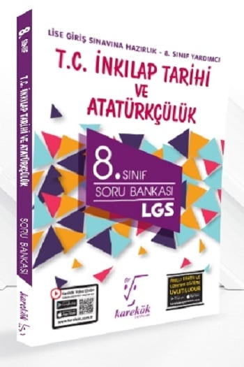 Karekök Yayınları 8. Sınıf LGS T.C. İnkılap Tarihi ve Atatürkçülük Soru Bankası