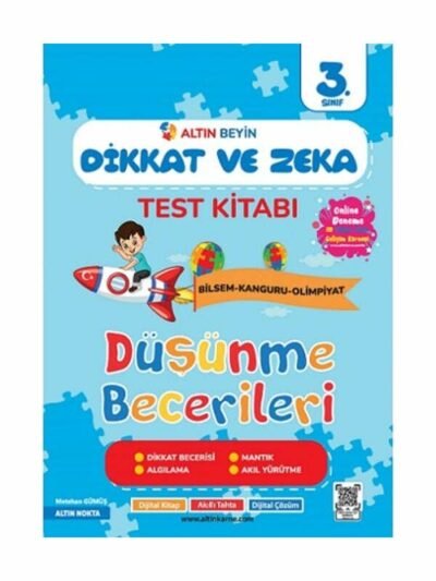 Altın Nokta Yayınları 3. Sınıf Altın Beyin Dikkat Ve Zeka Kitabı
