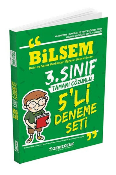 Zeki Çocuk Yayınları 3. Sınıf Bilsem 5 li Deneme Seti Çözümlü
