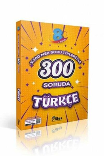 300 Soruda 8. Sınıf Türkçe Fides Yayınları