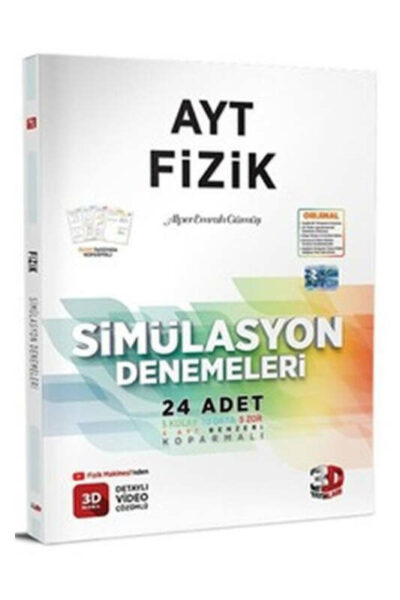 3D Yayınları 2025 AYT Fizik Simülasyon 24 Deneme