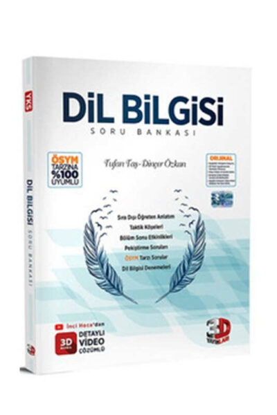3D Yayınları 2024 Dil Bilgisi Soru Bankası