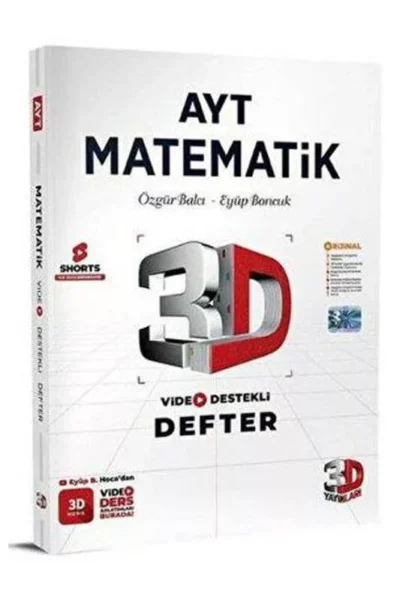 3D Yayınları AYT Matematik Video Destekli Defter
