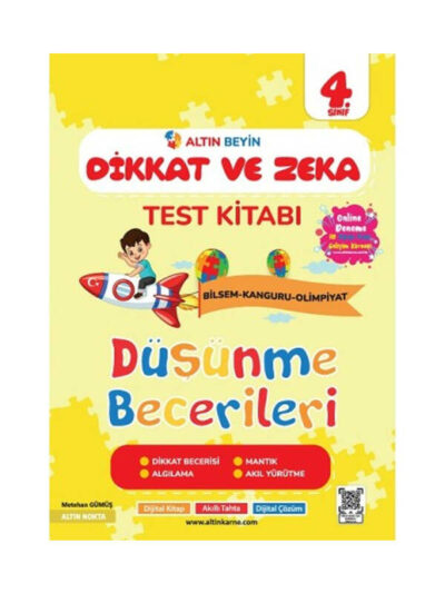 Altın Nokta Yayınları 4. Sınıf Altın Beyin Dikkat Ve Zeka Kitabı