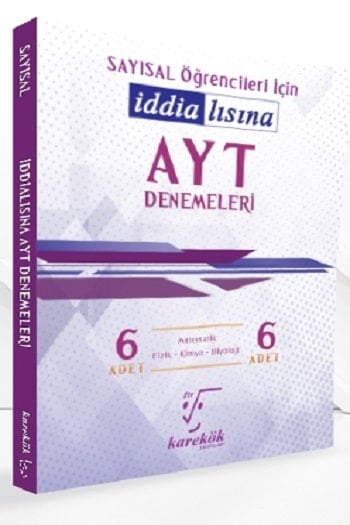 Karekök Yayınları Sayısal Öğrencileri İçin AYT 6 lı Denemeleri