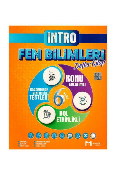 Mozaik Yayınları 6. Sınıf Fen Bilimleri İntro Defter Kitap