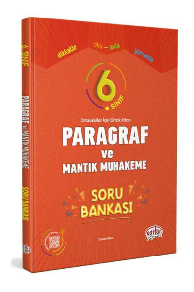 Editör Yayınevi 6. Sınıf Paragraf ve Mantık Muhakeme Soru Bankası
