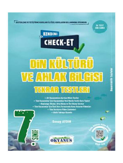 Okyanus Yayıncılık 7. Sınıf Kendini Check - Et Din Kültürü Ve Ahlak Bilgisi Tekrar Testleri