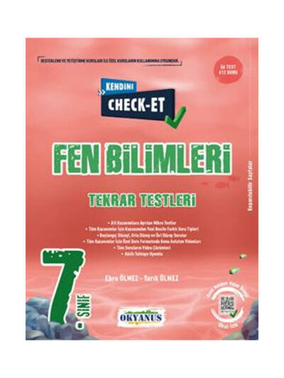 Okyanus Yayıncılık 7. Sınıf Kendini Check - Et Fen Bilimleri Tekrar Testleri
