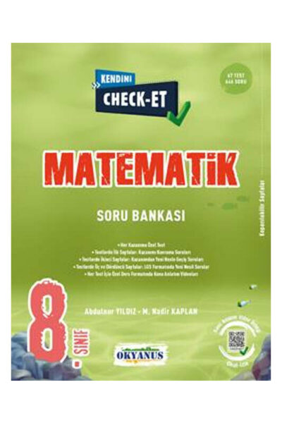 Okyanus Yayıncılık 8. Sınıf Kendini Check Et Matematik Soru Bankası