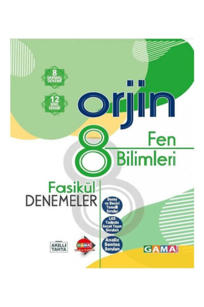 Gama Okul Yayınları 8. Sınıf LGS Fen Bilimleri Orjin Fasikül Denemeler