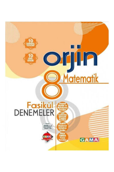 Gama Okul Yayınları 8. Sınıf LGS Matematik Orjin Fasikül Denemeler