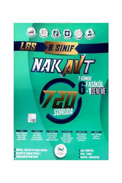 8. Sınıf LGS Tam Tekrar Nakavt 7 Günde Fasikül Deneme Av Yayınları