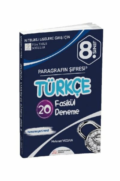 Paragrafın Şifresi Yayınları 8. Sınıf LGS Türkçe 5 Sıralı 15 Genel Denemeleri