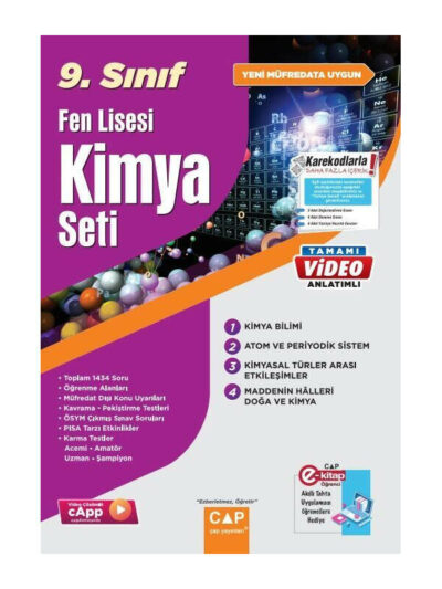 Çap Yayınları 9. Sınıf Fen Lisesi Kimya Seti