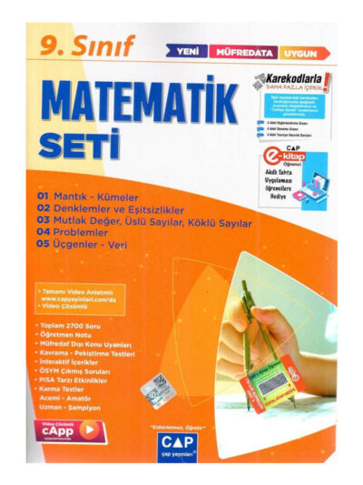 Çap Yayınları 9. Sınıf Matematik Anadolu Seti