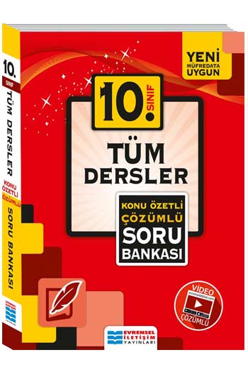 Evrensel İletişim Yayınları 10. Sınıf Tüm Dersler Konu Özetli Video Çözümlü Soru Bankası
