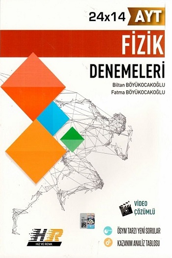 Hız ve Renk Yayınları AYT Fizik 24x14 Denemeleri