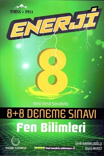 Palme Yayınları 8. Sınıf Fen Bilimleri Enerji 8+8 Deneme Sınavı