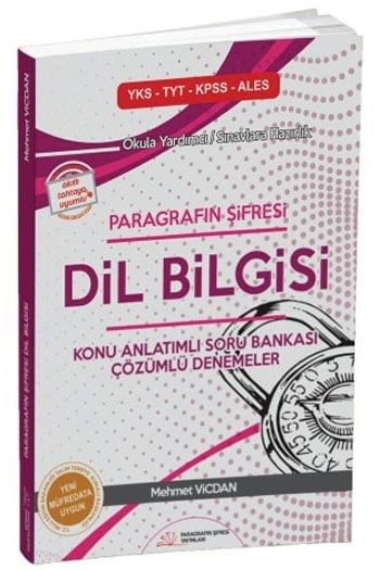 Paragrafın Şifresi Yayıncılık YKS-TYT-KPSS-ALES Paragrafın Şifresi Dil Bilgisi Konu Anlatımlı Soru Bankası