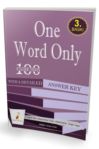 Pelikan Yayınları YDS One Word Only 100 Cloze Tests