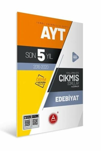 A Yayınları AYT Edebiyat Son 5 Yıl Konularına Göre Tamamı Çözümlü Çıkmış Sorular