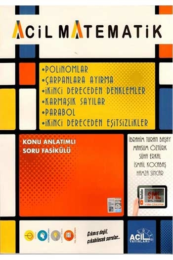 Acil Yayınları Acil Matematik Polinomlar Çarpanlara Ayırma 2. Dereceden Denklemler Karmaşık Sayılar