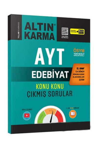 Altın Karma Yayınları AYT 12.Sınıf 1.Dönem Edebiyat Konu Konu Çıkmış Sorular