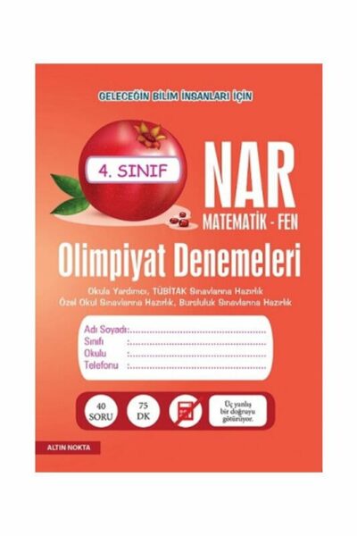 Altın Nokta Yayınları 4. Sınıf Matematik Fen Olimpiyat Denemeleri