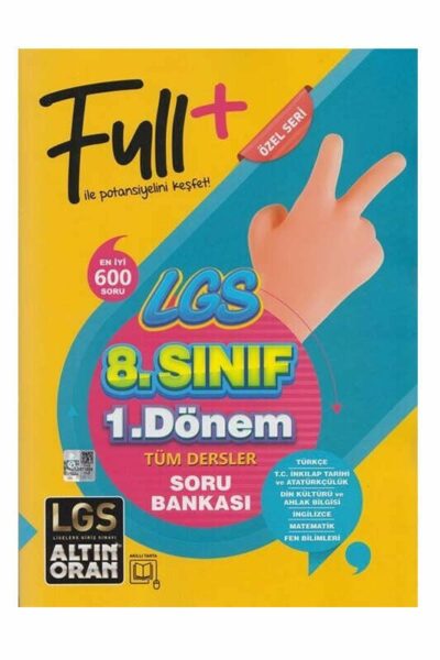 Altın Oran Yayınları 8.Sınıf LGS Tüm Dersler Soru Bankası (1.Dönem)