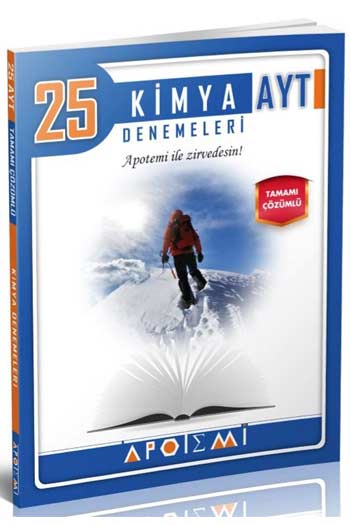 Apotemi Yayınları AYT Kimya Tamamı Çözümlü 25'li Denemeleri