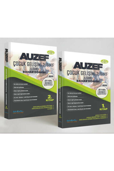 Emsal Yayınları AUZEF ÇOCUK GELİŞİMİ 2. Sınıf 4. Yarıyıl Konu Özetli Soru Bankası (Bahar Dönemi) 2 KİTAP
