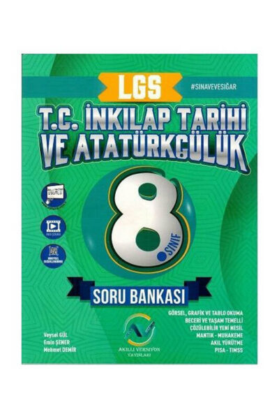 Av Akıllı Versiyon Yayınları 8. Sınıf LGS T.C. İnkılap Tarihi ve Atatürkçülük Soru Bankası