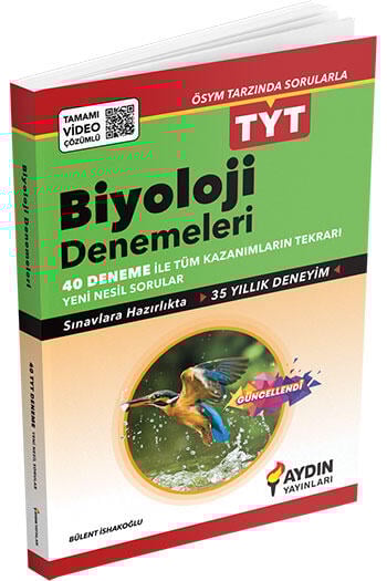 Aydın Yayınları TYT Biyoloji Tamamı Video Çözümlü Denemeleri