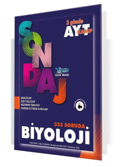 Yayın Denizi Yayınları AYT Biyoloji Pro 333 Soruda Sondaj Kamp