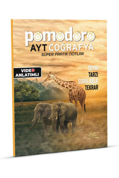 Pomodoro Yayınları AYT Coğrafya Konu Soru Süper Pratik Notlar