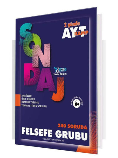 Yayın Denizi Yayınları AYT Felsefe Grubu Pro 240 Soruda Sondaj Kamp