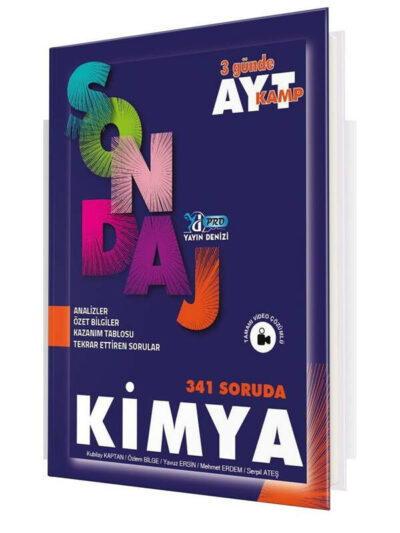 Yayın Denizi Yayınları AYT Kimya Pro 341 Soruda Sondaj Kamp