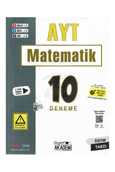 Üçgen Akademi AYT Matematik 10 Deneme